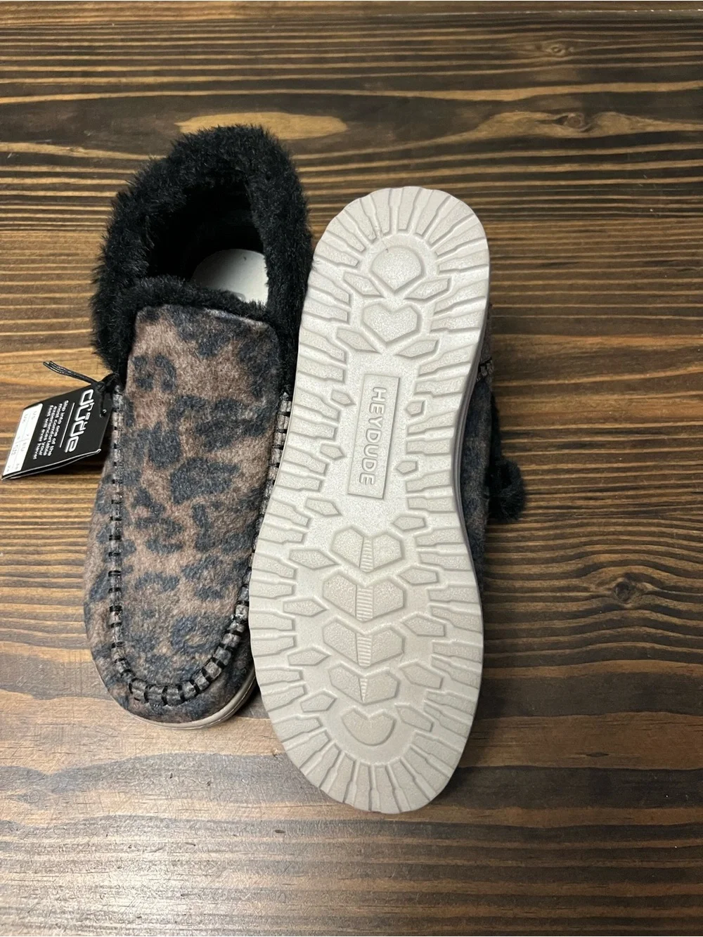 Hey Dude Boot- Size 7 Leopard Print NWT